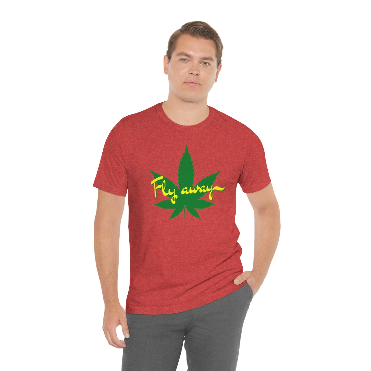 Fly Away Marijuana Leaf Unisex Short Sleeve Tee