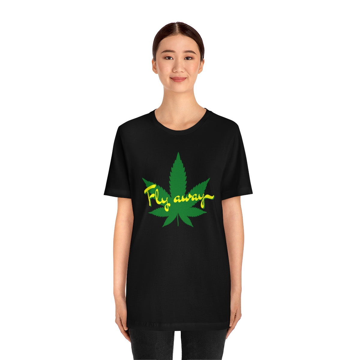 Fly Away Marijuana Leaf Unisex Short Sleeve Tee