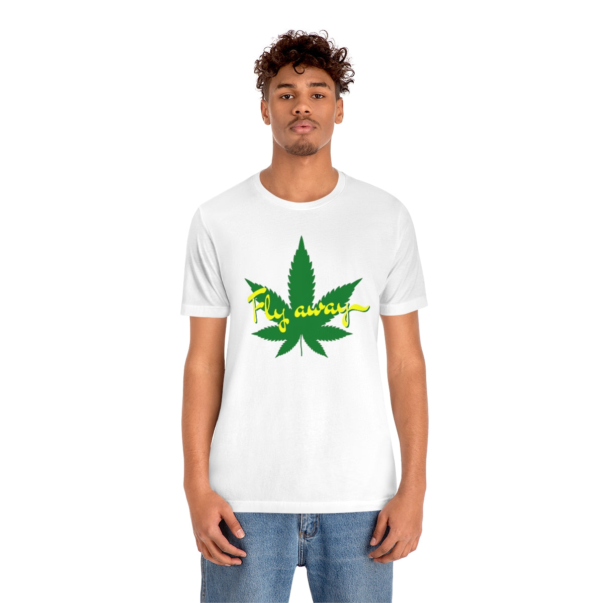 Fly Away Marijuana Leaf Unisex Short Sleeve Tee
