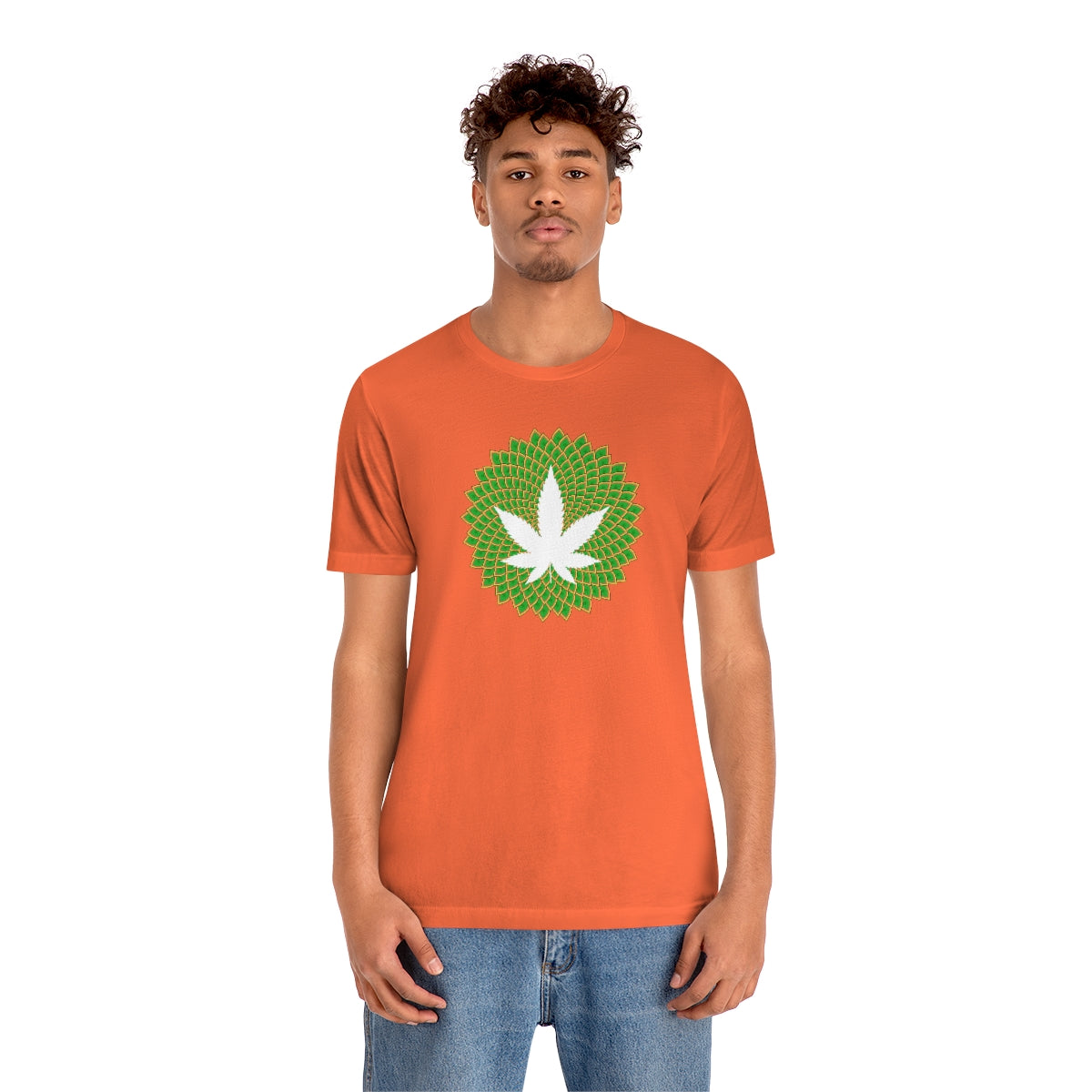 Mandala Leaf Unisex Short Sleeve Tee