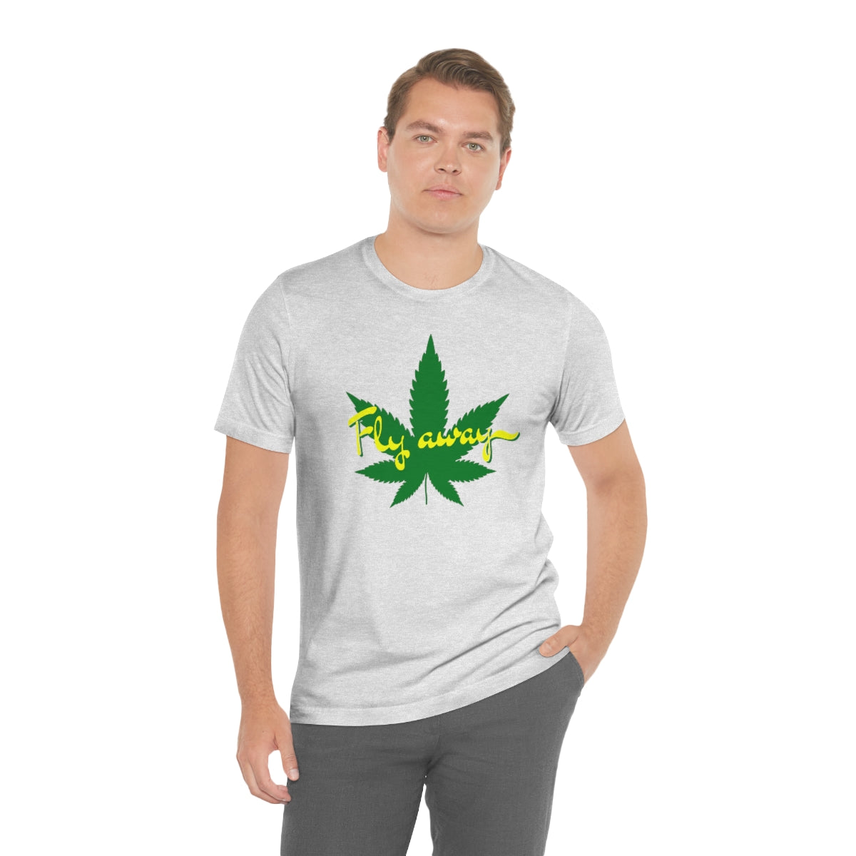 Fly Away Marijuana Leaf Unisex Short Sleeve Tee