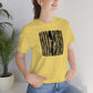 Deep Field Space Nebula Unisex Jersey Short Sleeve Tee Yellow  Angled