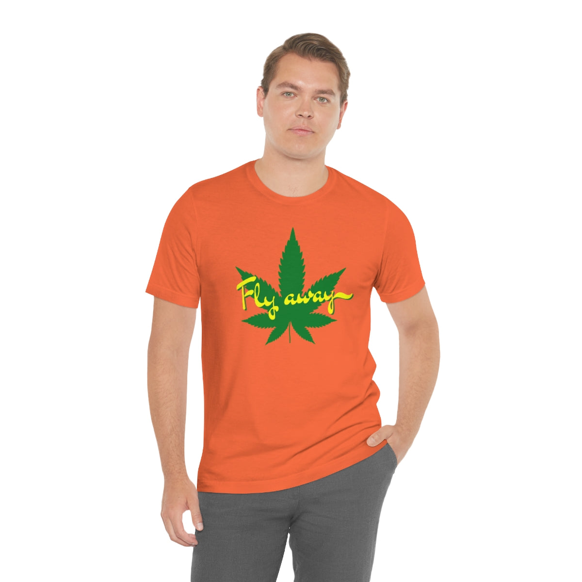 Fly Away Marijuana Leaf Unisex Short Sleeve Tee
