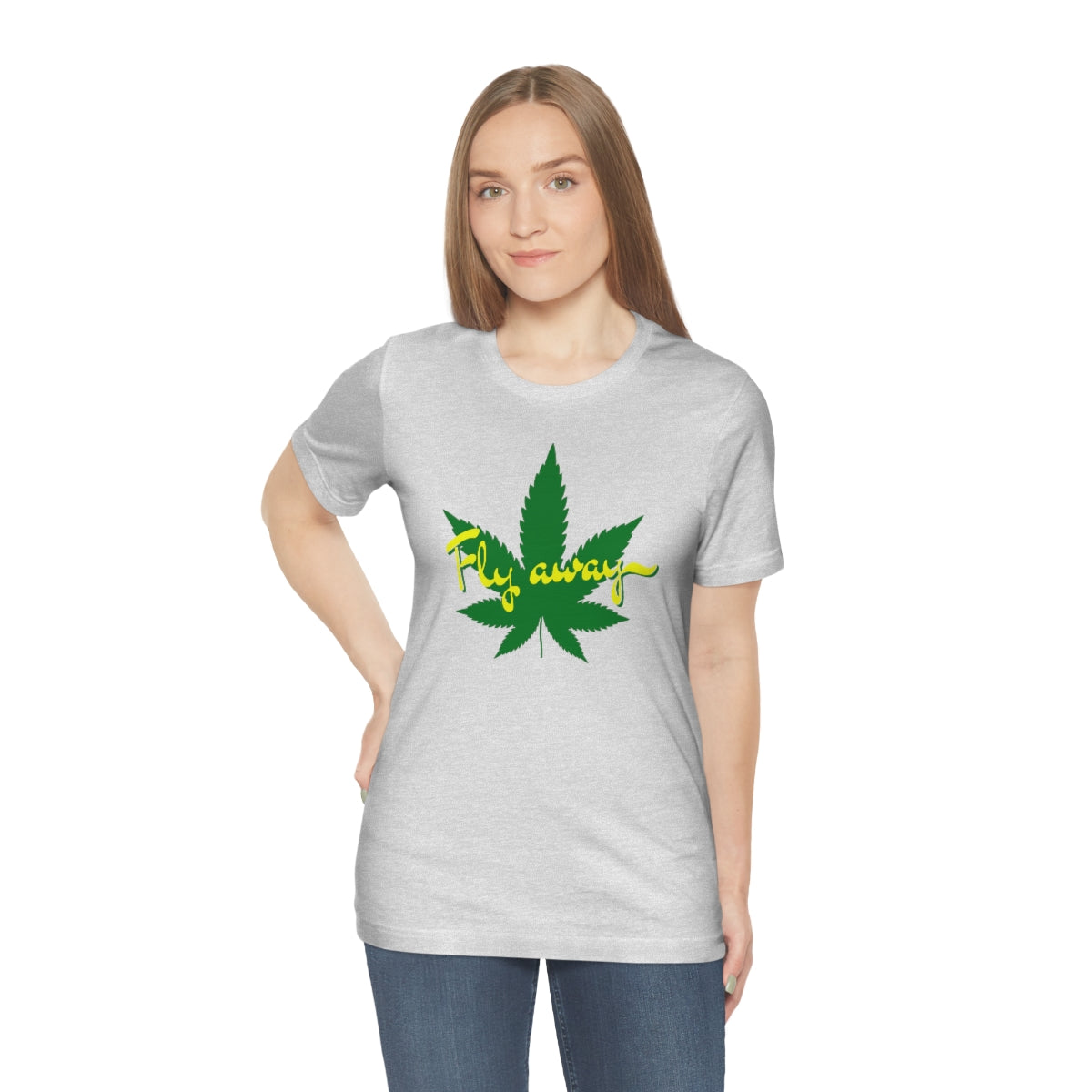 Fly Away Marijuana Leaf Unisex Short Sleeve Tee